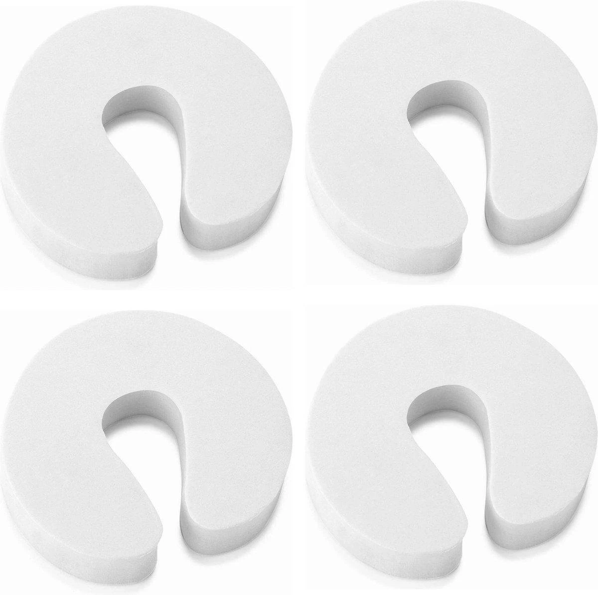 4-pack Deurstoppers - Foam - Extra Dik En Sterk - Wit - Deurklem - Kinderbeveiliging - Vingerbescherming - Veiligheid Kind - Beschermer - Vingers - Deur - Kozijn - Kastdeur - Deurstopper 1 4-pack Deurstoppers - Foam - Extra Dik En Sterk - Wit - Deurklem - Kinderbeveiliging - Vingerbescherming - Veiligheid Kind - Beschermer - Vingers - Deur - Kozijn - Kastdeur - Deurstopper