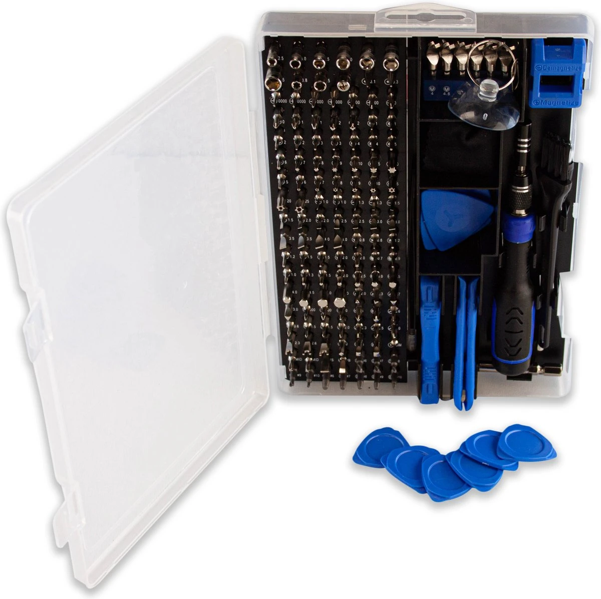 Brute Strength - 161 Delige Precisie Schroevendraaierset Magnetisch - Universeel - Magnetisch - Gereedschapset- Schroevendraaiers - Bitset Met Torx - Cadeau Voor Man 3 Brute Strength - 161 Delige Precisie Schroevendraaierset Magnetisch - Universeel - Magnetisch - Gereedschapset- Schroevendraaiers - Bitset Met Torx - Cadeau Voor Man - Afbeelding 3