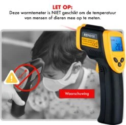 DynaBright Digitale Infrarood Thermometer - Van -50℃ Tot 380℃ - Batterij Inbegrepen - Gebruik Voor Binnen En Buiten - Temperatuurmeter Met LCD Scherm - In ℉ En ℃ - Infrarood Thermometer - Warmtemeter Met Ingebouwde Laser -Makita || Merkloos || Stanley Verkoopwinkel 1200x1196 3