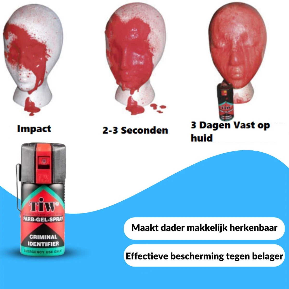 TIW - Zelfverdedigingsspray 2x - Legaal Alternatief Voor Pepperspray - Voor Zelfverdediging - Self Defense Spray - Pepperspray 2 TIW - Zelfverdedigingsspray 2x - Legaal Alternatief Voor Pepperspray - Voor Zelfverdediging - Self Defense Spray - Pepperspray - Afbeelding 2