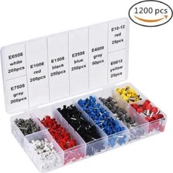 Slebus Tools - Adereindhulstang Incl. 1200 Adereindhulzen - Krimptang - Kabelschoentang - 0.25/10mm² -Makita || Merkloos || Stanley Verkoopwinkel 1200x1198 11