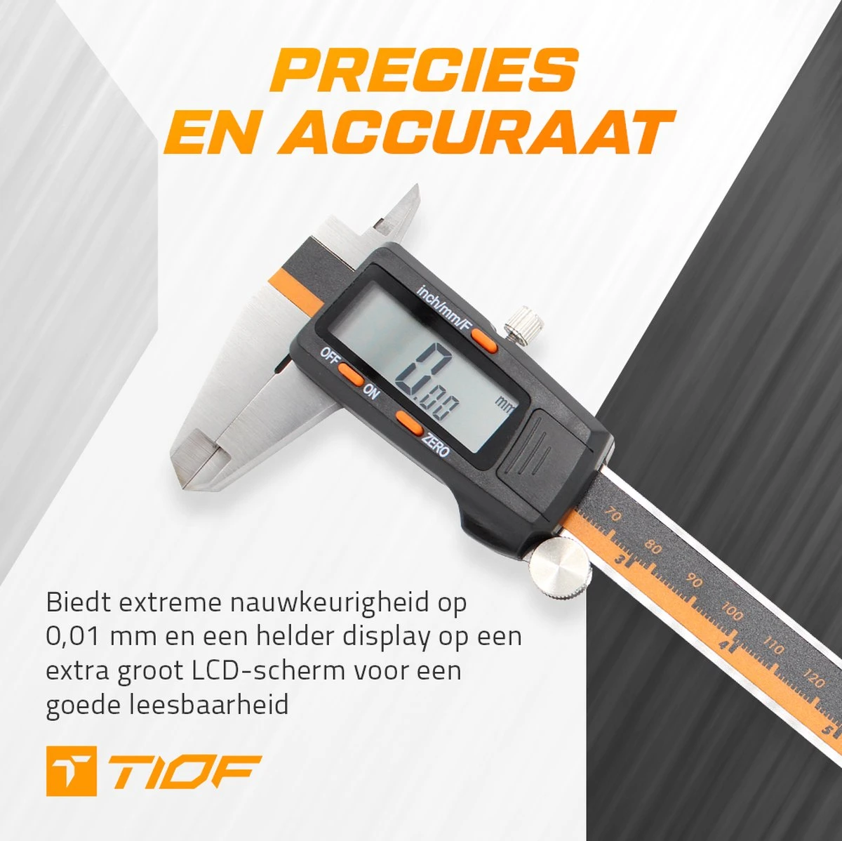 TIOF Digitale Schuifmaat - Opbergcase – Incl. 3 Batterijen – 150 Mm – LCD – RVS 6 TIOF Digitale Schuifmaat - Opbergcase – Incl. 3 Batterijen – 150 Mm – LCD – RVS - Afbeelding 6