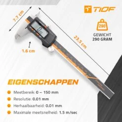 TIOF Digitale Schuifmaat - Opbergcase – Incl. 3 Batterijen – 150 Mm – LCD – RVS 18 TIOF Digitale Schuifmaat - Opbergcase – Incl. 3 Batterijen – 150 Mm – LCD – RVS -Makita || Merkloos || Stanley Verkoopwinkel 1200x1198 26