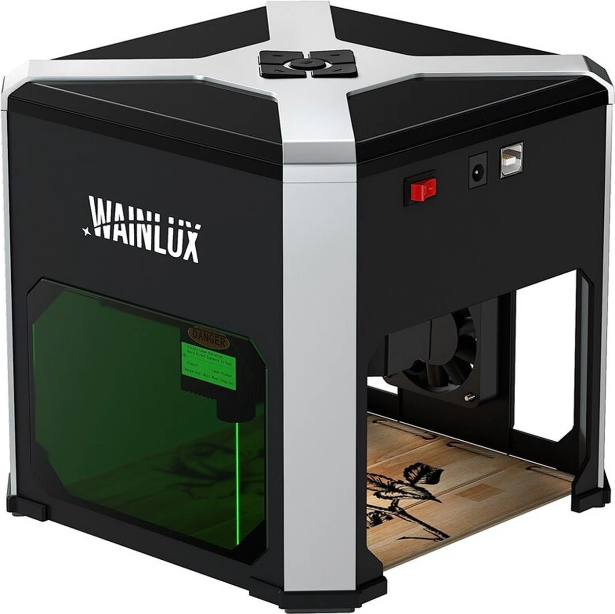 Laser Graveermachine - Laser Cutter Wifi Bestuurbaar - Graveermachine Makkelijk Te Installeren - Zwart / 1 1 Laser Graveermachine - Laser Cutter Wifi Bestuurbaar - Graveermachine Makkelijk Te Installeren - Zwart / 1