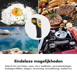 DynaBright Digitale Infrarood Thermometer - Van -50℃ Tot 380℃ - Batterij Inbegrepen - Gebruik Voor Binnen En Buiten - Temperatuurmeter Met LCD Scherm - In ℉ En ℃ - Infrarood Thermometer - Warmtemeter Met Ingebouwde Laser -Makita || Merkloos || Stanley Verkoopwinkel 1200x1200 102