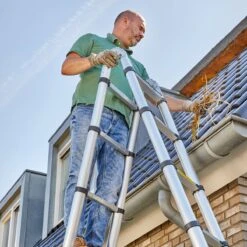 ALDORR Home Telescopische Vouwladder 6,20 Meter - Met Stabilisatievoet En Soft Closing - Aluminium 10 ALDORR Home Telescopische Vouwladder 6,20 Meter - Met Stabilisatievoet En Soft Closing - Aluminium -Makita || Merkloos || Stanley Verkoopwinkel 1200x1200 1034