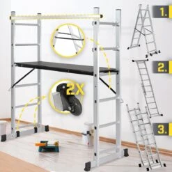 Jago - Steiger - Multifuncitionele Ladder - Ladderrek - Werkblad - Werkplatform - 4 In 1 18 Jago - Steiger - Multifuncitionele Ladder - Ladderrek - Werkblad - Werkplatform - 4 In 1 -Makita || Merkloos || Stanley Verkoopwinkel 1200x1200 1044
