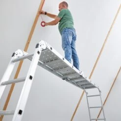 ALDORR Home - Vouwladder Aluminium 4 X 4 Treden Met Platform - 4,60 Meter -Makita || Merkloos || Stanley Verkoopwinkel 1200x1200 1059