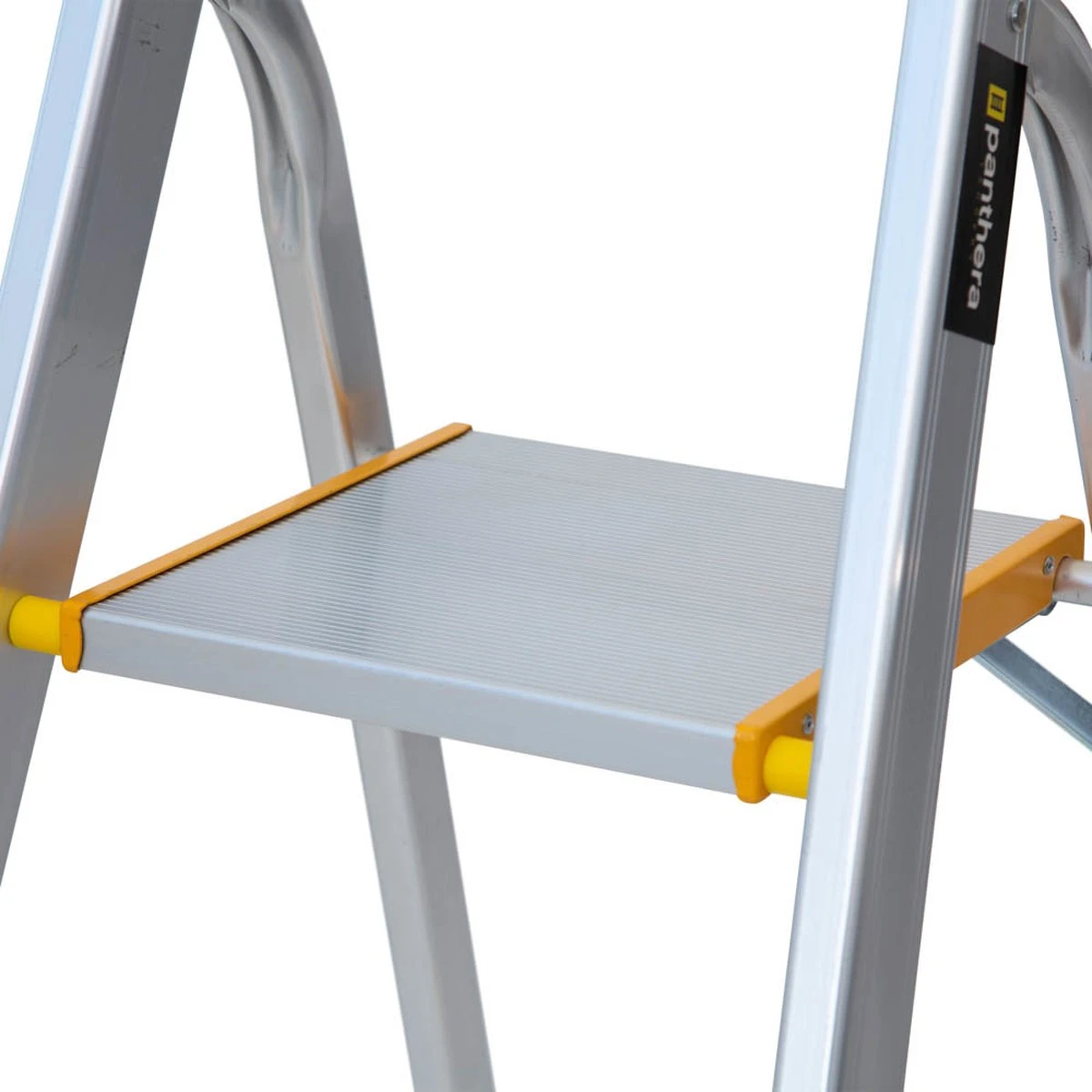 Panthera Huishoudtrap - Keukentrap 3 Treden - Aluminium - Max Werkhoogte: 2.56 Meter - Voor Particulier En Professioneel Gebruik 8 Panthera Huishoudtrap - Keukentrap 3 Treden - Aluminium - Max Werkhoogte: 2.56 Meter - Voor Particulier En Professioneel Gebruik - Afbeelding 8