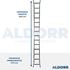 ALDORR Professional - Multiladder Uitschuifbare Vouwladder 4x4 - 4,00 Meter -Makita || Merkloos || Stanley Verkoopwinkel 1200x1200 1074