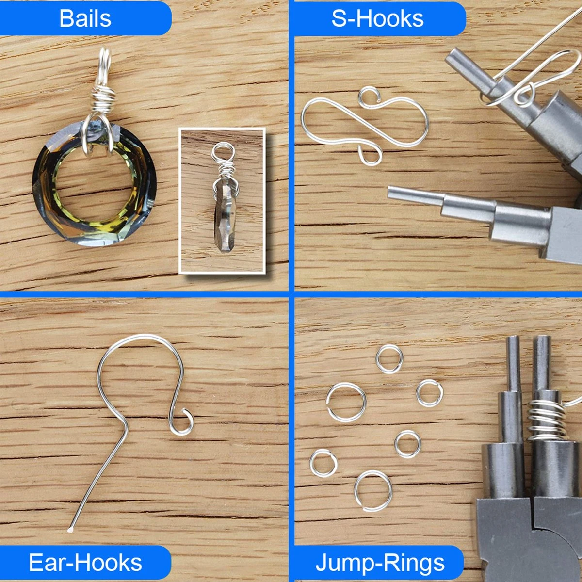 MMOBIEL Sieraden Tang 2-9mm 6 Grootte Lussen Jump Rings Roestvrij Staal 7 MMOBIEL Sieraden Tang 2-9mm 6 Grootte Lussen Jump Rings Roestvrij Staal - Afbeelding 7