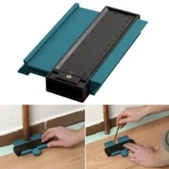 Merkloos Duplicator - Profiel Kopieer - Aftekenhulp - Meetgereedschap - Winkelhaak - Markeringen Maken - Hoekjes Aftekenen - Laminaat Leggen - Bouwgereedschap