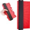 Merkloos A+ Aftekenhulp - Contourmal - Profielmal - Meetgereedschap - Profielmeter - 25CM - Schuifmaat ROOD