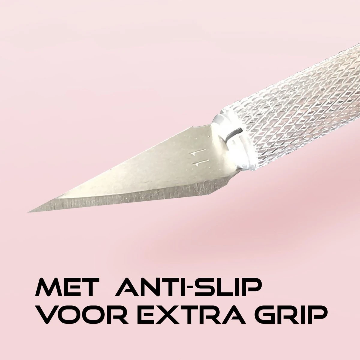 Scalpel Mesjes Set - 43 Delige Hobbymes Set - 1 Liniaal Staal / 2 Scalpels / 40 Reserve Scalpel Mesjes 3 Scalpel Mesjes Set - 43 Delige Hobbymes Set - 1 Liniaal Staal / 2 Scalpels / 40 Reserve Scalpel Mesjes - Afbeelding 3