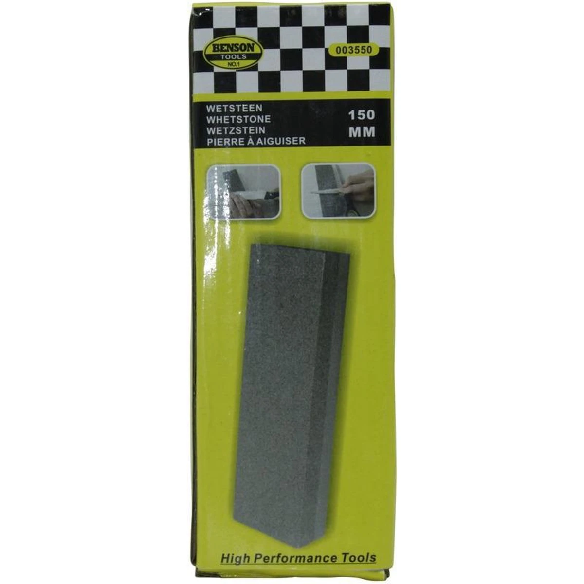 Benson Dubbelzijdige Wetsteen - Slijpsteen - Fijne En Grove Korrel - 15 X 5 X 2.5 Cm - Messenslijper 2 Benson Dubbelzijdige Wetsteen - Slijpsteen - Fijne En Grove Korrel - 15 X 5 X 2.5 Cm - Messenslijper - Afbeelding 2