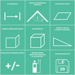 VONROC Laser Afstandsmeter – 60 Meter Bereik – Aanpasbare Meetreferentie 13 VONROC Laser Afstandsmeter – 60 Meter Bereik – Aanpasbare Meetreferentie -Makita || Merkloos || Stanley Verkoopwinkel 1200x1200 132