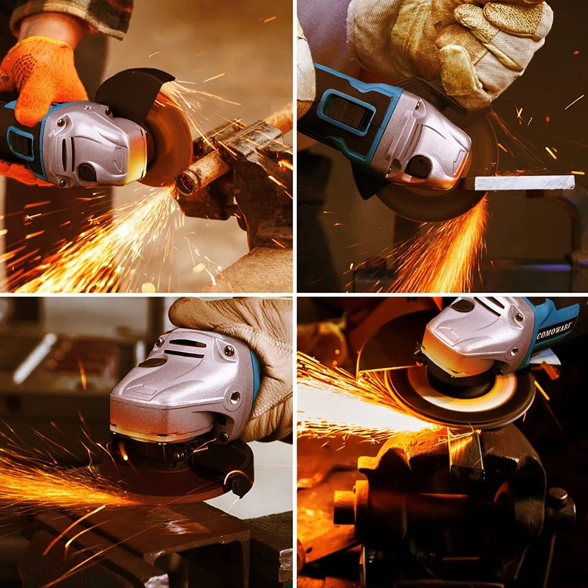 Deutsche Stahl Haakse Slijper - Slijptol - Gereedschap - Slijpmachine - Draadloos - 24V Accu - 2 Batterijen - 7000RPM - 1 Uur Snellader - 2 Zaagblad Van 125mm - Softgrip - Met Tas - Blauw 6 Deutsche Stahl Haakse Slijper - Slijptol - Gereedschap - Slijpmachine - Draadloos - 24V Accu - 2 Batterijen - 7000RPM - 1 Uur Snellader - 2 Zaagblad Van 125mm - Softgrip - Met Tas - Blauw - Afbeelding 6