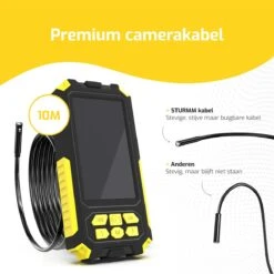 STURMM® ST-IC301 - Industriële Endoscoop Met Dubbele Camera - Professionele Inspectiecamera - 4.5 INCH Display - Inclusief Gratis 32GB Micro SD - 10 Meter Kabel -Makita || Merkloos || Stanley Verkoopwinkel 1200x1200 138