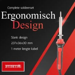 Complete Soldeerset - Soldeerbout Met Soldeerstation Inclusief Tin & Spons - Instelbare Temperatuur - MAX. 500 ºC - 60W -Makita || Merkloos || Stanley Verkoopwinkel 1200x1200 1409