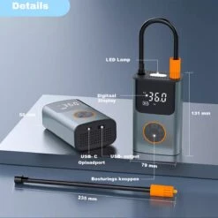 Draagbare Compressor Bandenpomp – 12V Luchtcompressor – Fiets, Auto Tot Camper – Elektrische Fietspomp -Makita || Merkloos || Stanley Verkoopwinkel 1200x1200 1443