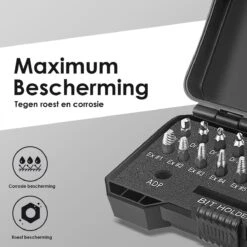 Novalits - Professionele Bit- & Borensets - Schroefverwijderset - 22-delig - HSS Materiaal - Schroefverwijderaar - Uitboorset - Borenset - Schroefbitset - Linkse Tap - Bitset - Metaalborenset - Draadtapset - Versleten Schroeven & Bouten Verwijderen -Makita || Merkloos || Stanley Verkoopwinkel 1200x1200 1495