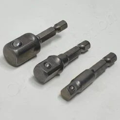 OWO - Bit Adapter Met Hex Aansluiting Naar Dop (1/2) (3/8) (1/4) Bitverloop Bithouder Bitadapter Adapterset Uitbreider Verleng Verloop Set 3 Stuks -Makita || Merkloos || Stanley Verkoopwinkel 1200x1200 1510