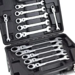 Bituxx Ratelsleutelset - 12-delig - 8/22 Mm - Incl. Koffer