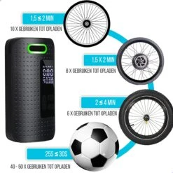 Westhome Luchtcompressor Bandenpomp - Elektrische Fietspomp- 5-in-1 - Zwart 17 Westhome Luchtcompressor Bandenpomp - Elektrische Fietspomp- 5-in-1 - Zwart -Makita || Merkloos || Stanley Verkoopwinkel 1200x1200 1573