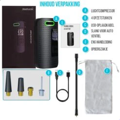 Westhome Luchtcompressor Bandenpomp - Elektrische Fietspomp- 5-in-1 - Zwart 24 Westhome Luchtcompressor Bandenpomp - Elektrische Fietspomp- 5-in-1 - Zwart -Makita || Merkloos || Stanley Verkoopwinkel 1200x1200 1579