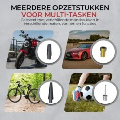 DynaBright Compressor - Luchtpomp - 4 Opzetstukken - 4000mAh - Compressor Bandenpomp - Luchtcompressor - Elektrische Fietspomp - Led Licht - Auto/Fiets/Motor/Ballen/Scooter/Luchtbed - Draagbaar -Makita || Merkloos || Stanley Verkoopwinkel 1200x1200 1588