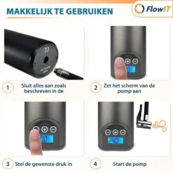 FlowIT Draagbare Compressor Bandenpomp - Elektrische Fietspomp - Luchtcompressor Oplaadbaar - Fiets Tot Auto -Makita || Merkloos || Stanley Verkoopwinkel 1200x1200 1598