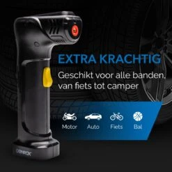 Donrox Ride A922 Draagbare Compressor Bandenpomp - 12V Luchtcompressor Oplaadbaar - Fiets Tot Camper - Elektrische Fietspomp -Makita || Merkloos || Stanley Verkoopwinkel 1200x1200 1613
