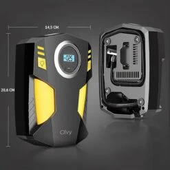 Olvy Elektrische Bandenpomp - Luchtcompressor 12V - Compressor Bandenpomp - Fiets/Auto/Motor/Bal/Luchtbed - Met 4 Opzet Stukken -Makita || Merkloos || Stanley Verkoopwinkel 1200x1200 1634