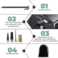 MEVON - Multifunctionele Compressor - Fietspomp - Elektrische Draagbare Bandenpomp - Luchtcompressor - 6000mAh Accu 14 MEVON - Multifunctionele Compressor - Fietspomp - Elektrische Draagbare Bandenpomp - Luchtcompressor - 6000mAh Accu -Makita || Merkloos || Stanley Verkoopwinkel 1200x1200 1677