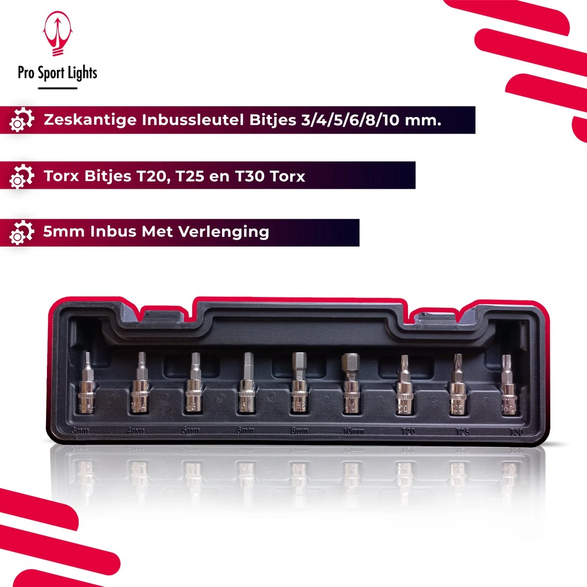 Pro Sport Lights Momentsleutel Set 1/4 Fietsgereedschap - Draaimomentsleutel 2/24Nm Fiets 3 Pro Sport Lights Momentsleutel Set 1/4 Fietsgereedschap - Draaimomentsleutel 2/24Nm Fiets - Afbeelding 3