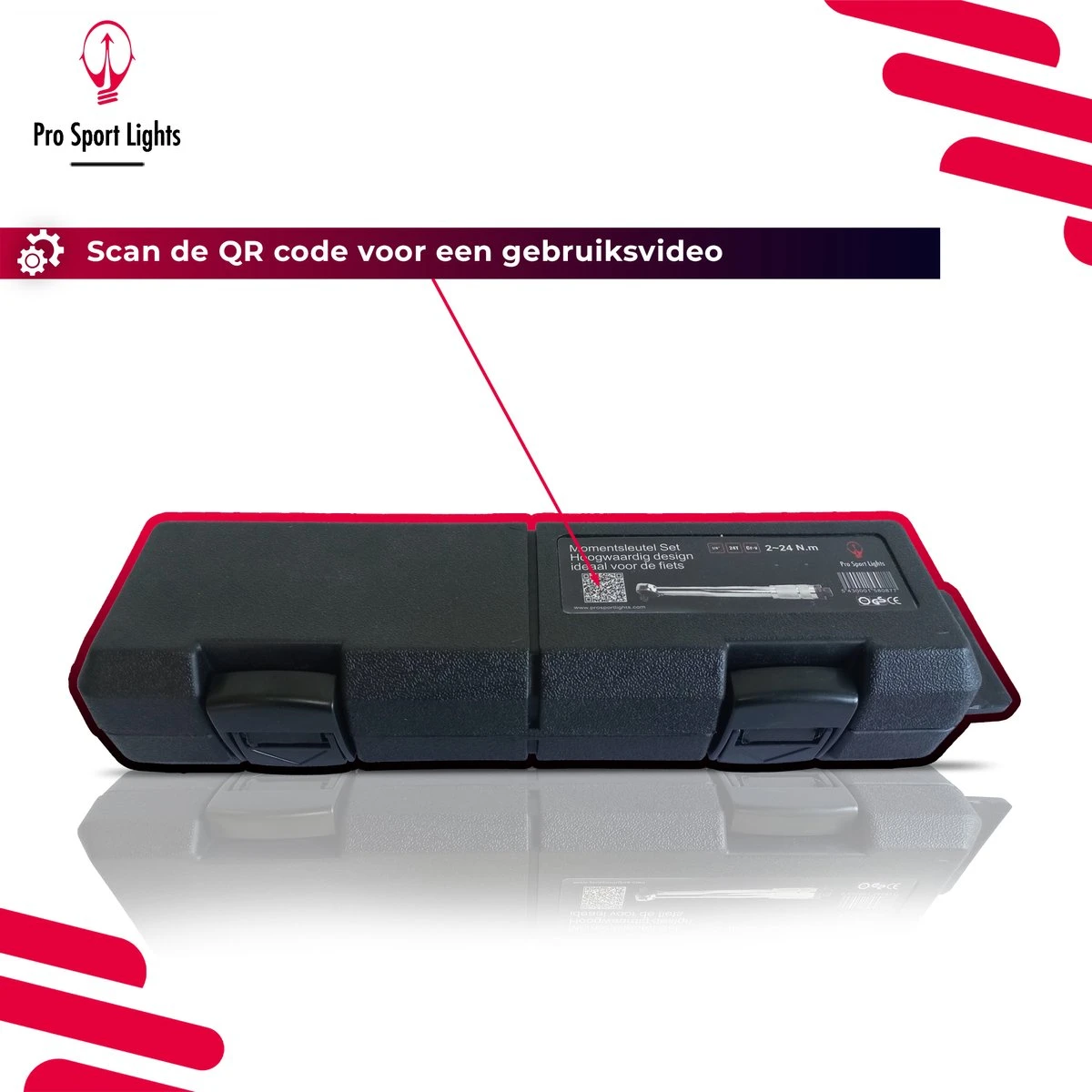 Pro Sport Lights Momentsleutel Set 1/4 Fietsgereedschap - Draaimomentsleutel 2/24Nm Fiets 7 Pro Sport Lights Momentsleutel Set 1/4 Fietsgereedschap - Draaimomentsleutel 2/24Nm Fiets - Afbeelding 7