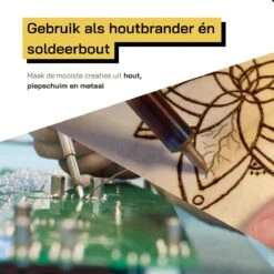 Houtbrander Set - 43 Delig - Pyrografie - Soldeerbout - Houtbrander Voor Hobby - Soldeerset -Makita || Merkloos || Stanley Verkoopwinkel 1200x1200 1785