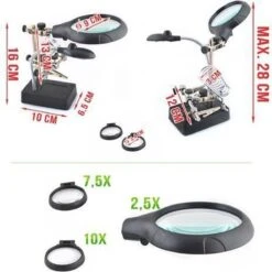 Merkloos Derde Hand Met LED Vergrootglas - Helping / Helpende 3e Soldeer Hand Soldeerhulp -Makita || Merkloos || Stanley Verkoopwinkel 1200x1200 1805