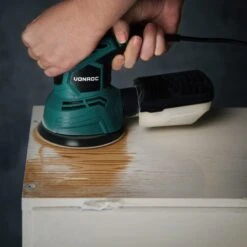 VONROC Excentrische Schuurmachine – 300W - Ø125mm – Met Stofopvangbox & 12 Stuks Schuurpapier -Makita || Merkloos || Stanley Verkoopwinkel 1200x1200 1833