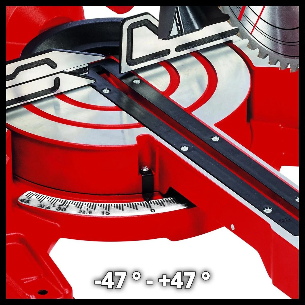 Einhell Radiaal, Afkort- En Verstekzaag - TC-SM 254 - 1800W - Ø254 Mm - 48 Tands Zaagblad - Met Laser 3 Einhell Radiaal, Afkort- En Verstekzaag - TC-SM 254 - 1800W - Ø254 Mm - 48 Tands Zaagblad - Met Laser - Afbeelding 3