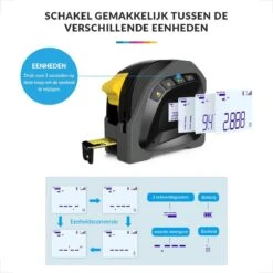 YONO Laser Afstandsmeter - 40 Meter + 5 M Rolmaat 2in1 – Digitaal – Zwart En Geel -Makita || Merkloos || Stanley Verkoopwinkel 1200x1200 194