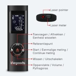 LifeGoods Laser Afstandsmeter - 40M - USB Oplaadbaar Incl. Kabel - Zwart 12 LifeGoods Laser Afstandsmeter - 40M - USB Oplaadbaar Incl. Kabel - Zwart -Makita || Merkloos || Stanley Verkoopwinkel 1200x1200 209