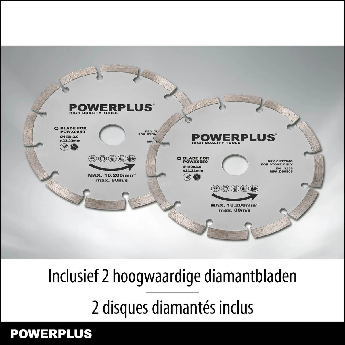 Powerplus POWX0650 Muurfrees - Sleufmachine - Sleuvenfrees - 1800W - 2x Ø150mm - Softstart - Zaagbladen Verstelbaar - Incl. Gereedschapskoffer, 2 Diamantzaagbladen En Stofzuigadaptor 3 Powerplus POWX0650 Muurfrees - Sleufmachine - Sleuvenfrees - 1800W - 2x Ø150mm - Softstart - Zaagbladen Verstelbaar - Incl. Gereedschapskoffer, 2 Diamantzaagbladen En Stofzuigadaptor - Afbeelding 3