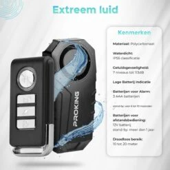 PROKING Alarmsysteem Voertuigen - Fiets Alarm - Auto Alarm - Multifunctioneel - Alarm Met Afstandsbediening - Waterdicht - Voertuigbeveiliging - Alarm Sensor -Makita || Merkloos || Stanley Verkoopwinkel 1200x1200 2163