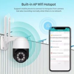 PuroTech Beveiligingscamera PRO - Wifi Smart Waterproof IP66 - Draaibaar En Kantelbaar - Voor Binnen & Buiten - Full HD 5MP - Dome IP Camera - Nachtzicht - Draadloos Internet - Met Recorder -Makita || Merkloos || Stanley Verkoopwinkel 1200x1200 2218