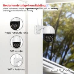 Zekona 20C - IP Camera Beveiliging - Buiten - Beveiligingscamera - WiFi 4x Digitale Zoom + 32 GB SD Kaart -Makita || Merkloos || Stanley Verkoopwinkel 1200x1200 2228