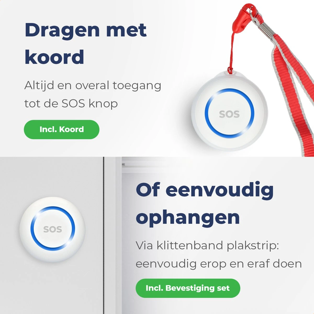 Persoonlijk Alarm Met SOS Paniekknop - Senioren Alarm - Alarmknop / Noodknop - Melding Op Afstand - Smart Home Beveiliging 6 Persoonlijk Alarm Met SOS Paniekknop - Senioren Alarm - Alarmknop / Noodknop - Melding Op Afstand - Smart Home Beveiliging - Afbeelding 6