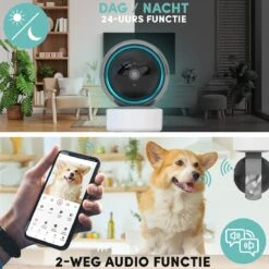 Huisdierenkoning - Hoogkwaliteit Huisdiercamera - Hondencamera - 1080p - WiFi 2.4G- Beweeg En Geluidsdetectie - Werkt Met App - Beveiligingscamera- Huisdier Camera - Huisdierencamera -Makita || Merkloos || Stanley Verkoopwinkel 1200x1200 2345