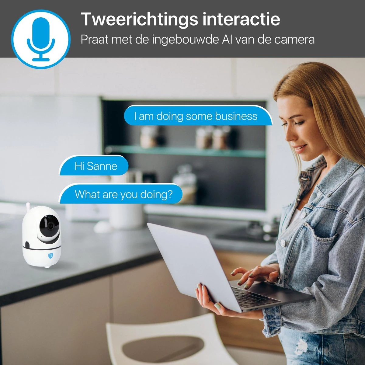Hondencamera - Huisdiercamera Met App - Bestuurbaar Via Telefoon - Beveiligingscamera - Automatisch Volgen - Draadloos Via Wifi - Spreken En Luister Functie - Petcam - Wit 2 Hondencamera - Huisdiercamera Met App - Bestuurbaar Via Telefoon - Beveiligingscamera - Automatisch Volgen - Draadloos Via Wifi - Spreken En Luister Functie - Petcam - Wit - Afbeelding 2