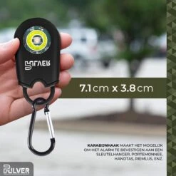 Pulver – Zelfverdediging Sleutelhanger – Alarm – 130Db – LED – Veiligheid Alarm – Persoonlijk Alarm – Senioren Alarm – Vrouwen Veiligheid – Persoonlijk Alarm - Zwart -Makita || Merkloos || Stanley Verkoopwinkel 1200x1200 2467
